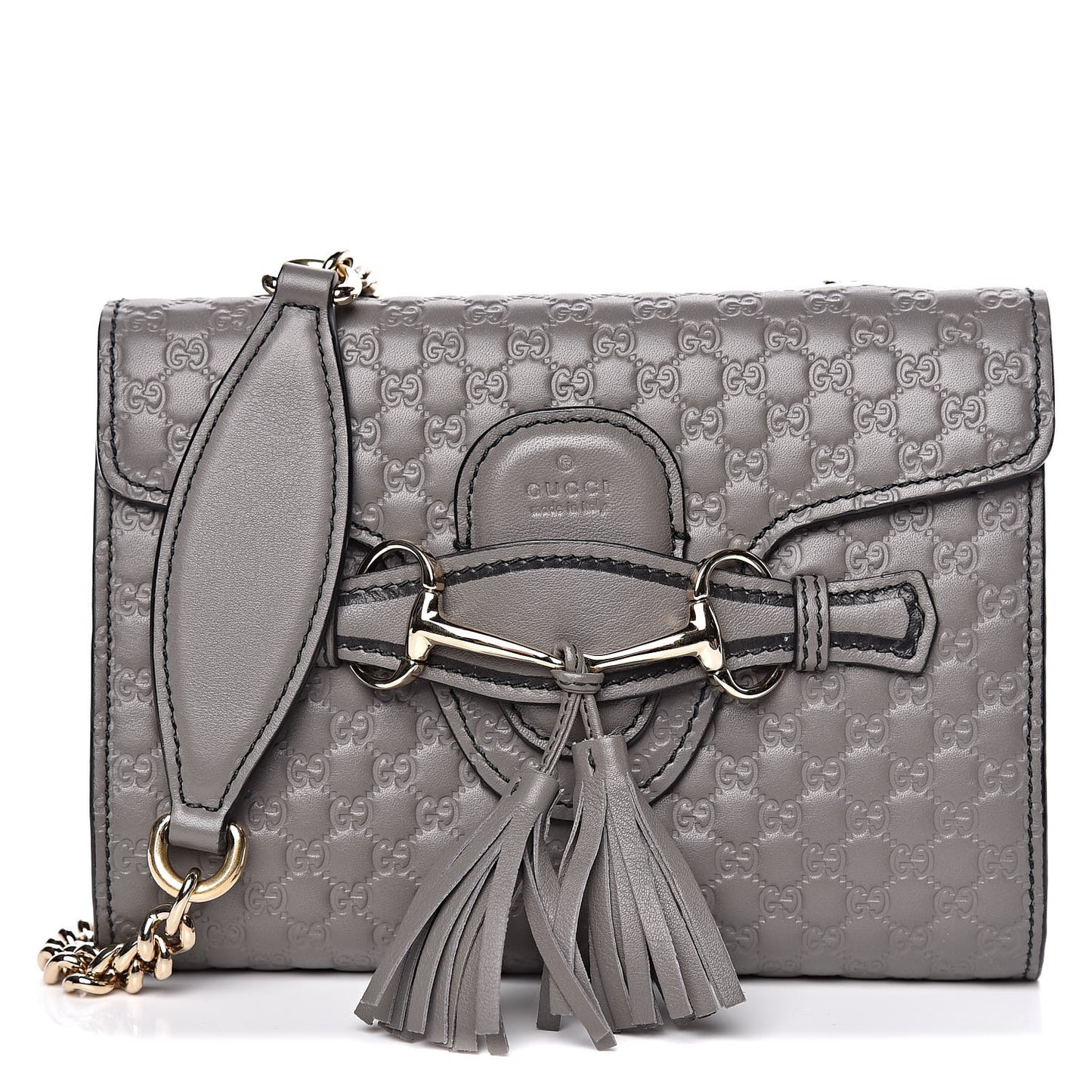 Soft Microguccissima Mini Emily Chain Shoulder Bag Loess