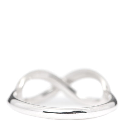 Tiffany Sterling Silver Infinity Ring 54 7 4 of 5