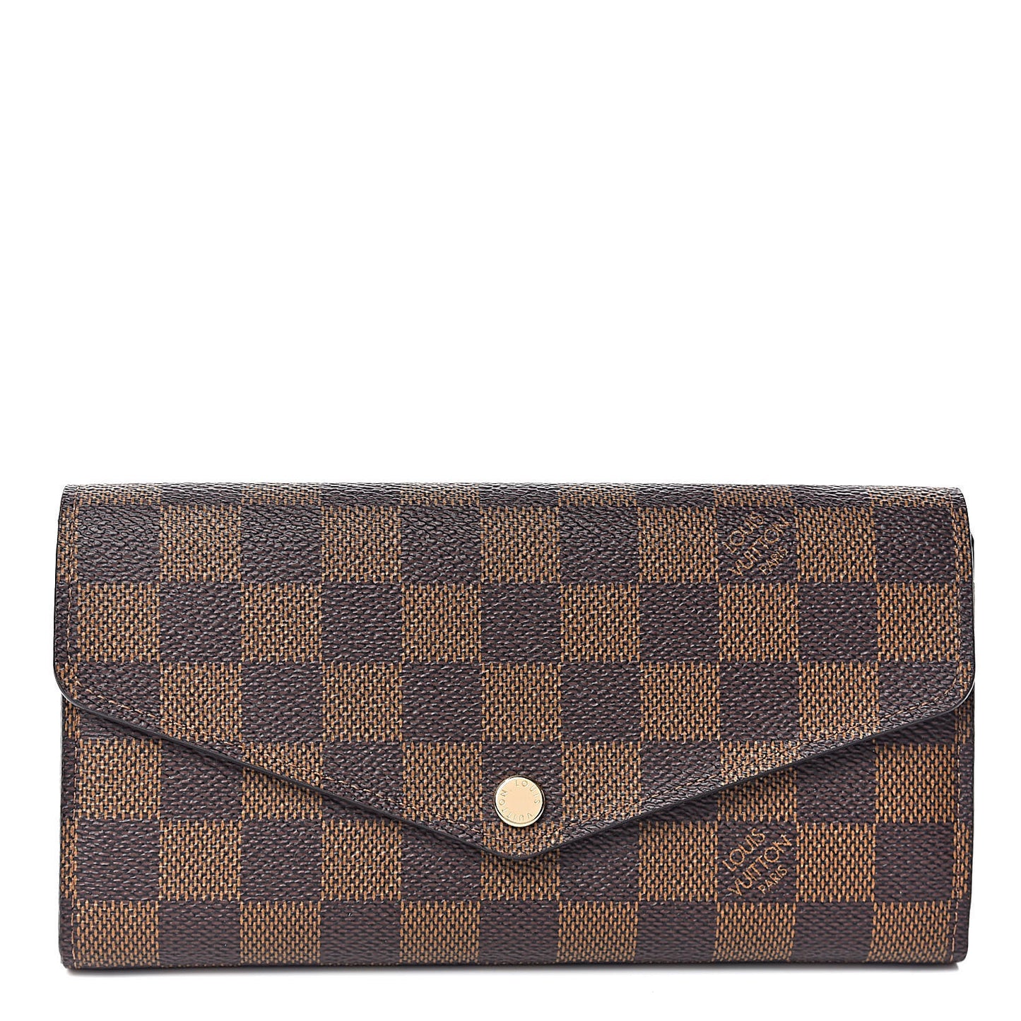 Damier Ebene Sarah Wallet NM Rose Ballerine