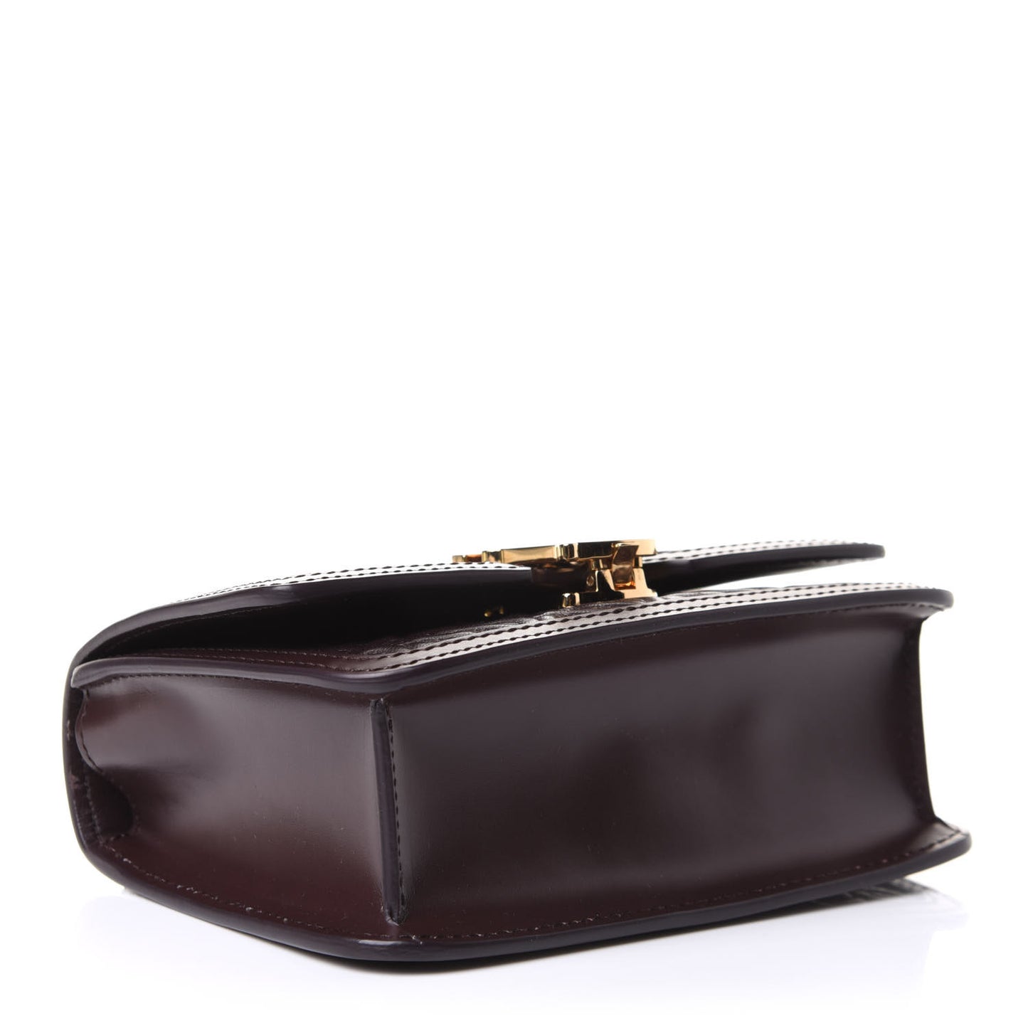 Calfskin Monogram Embossed Mini TB Bag Oxblood