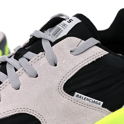 Balenciaga Nylon Suede Mens Triple S 2.0 Sneakers 41 Gris Black Jaune Fluo 8 of 10