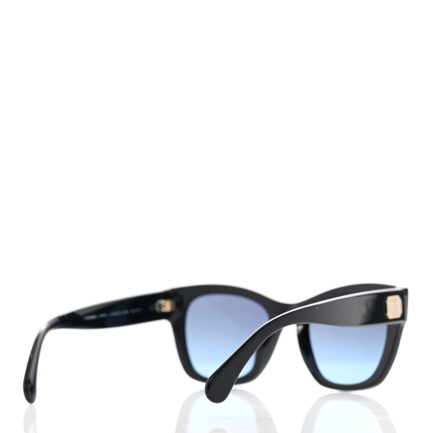 Chanel Acetate Square CC Sunglasses 5478-A Black 4 of 7