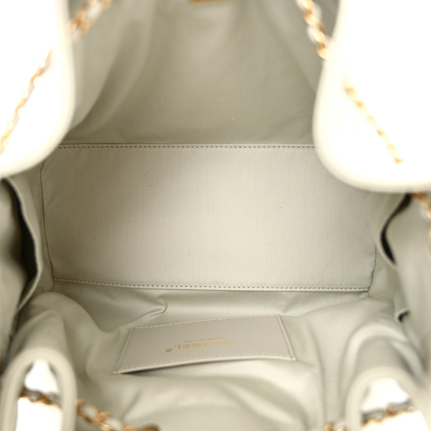 Caviar Quilted Small Chanel 25 Handbag Light Grey