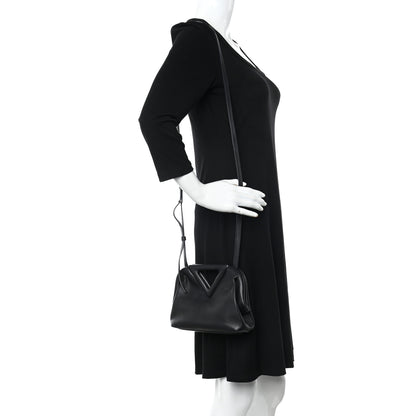 Bottega Veneta Calfskin Small The Point Triangle Bag Black 2 of 12