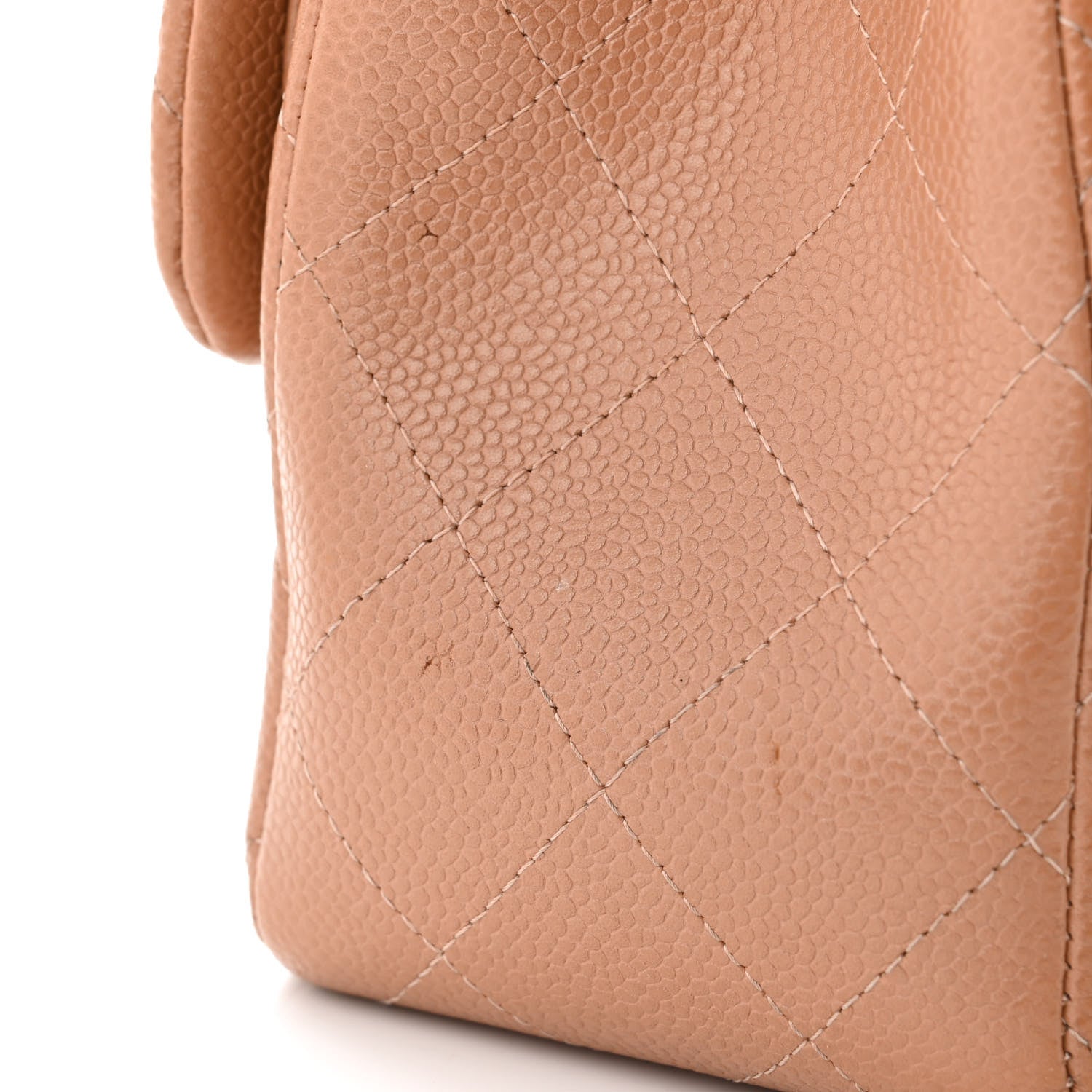 Chanel Caviar Quilted Jumbo Double Flap Beige 20 of 20