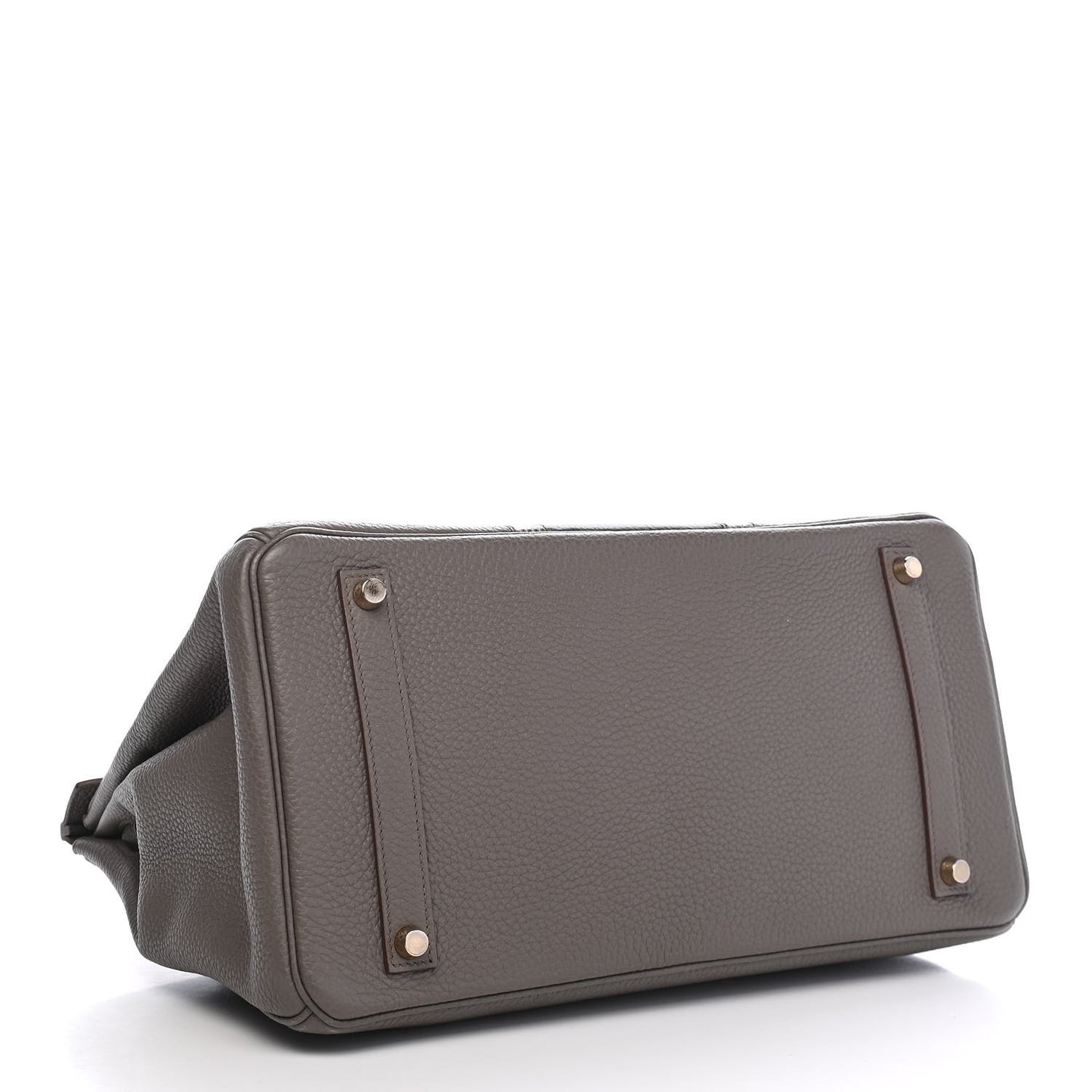 Taurillon Clemence Lizard Club Birkin 35 Etain Graphite