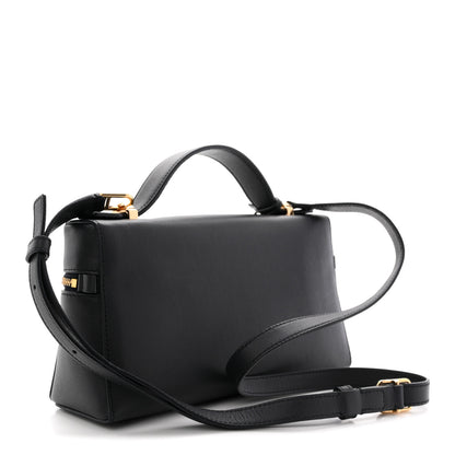 Loro Piana Grained Calfskin L23 Extra Bag  Blue Navy Sun Gold 4 of 11