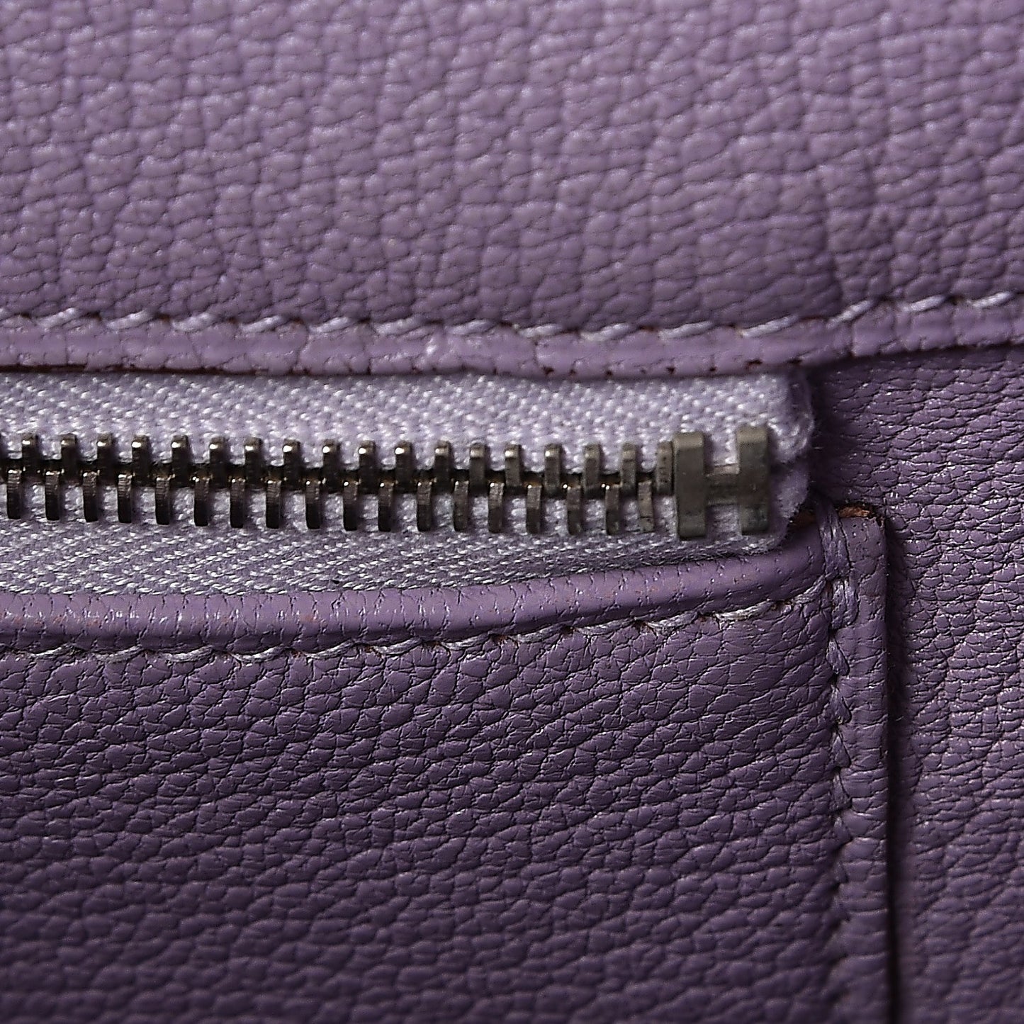 Epsom Horseshoe Birkin 35 Etain Lilac