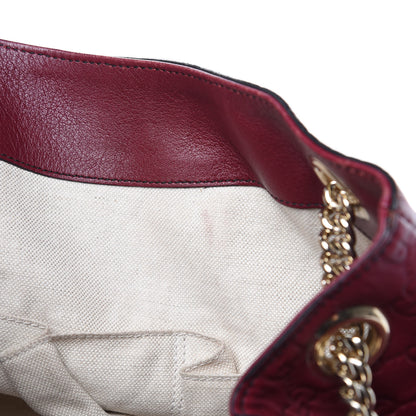 Gucci Soft Guccissima Medium Emily Shoulder Bag Classic Ruby 12 of 19