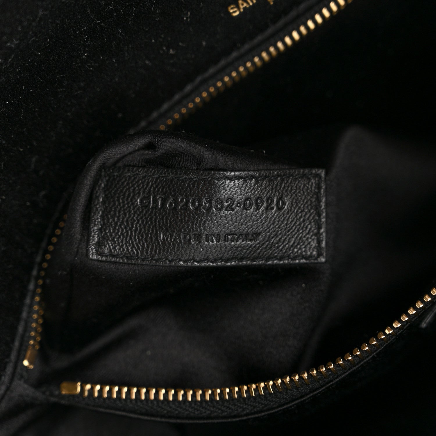 Saint Laurent Sequin Satin Monogram Tassel Kate 99 Black 5 of 9