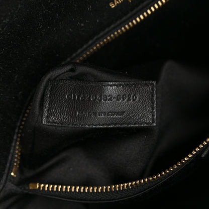 Saint Laurent Sequin Satin Monogram Tassel Kate 99 Black 5 of 9
