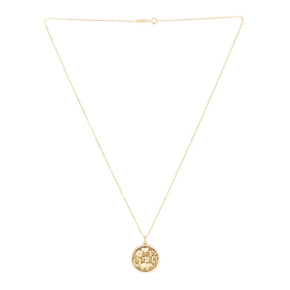 Jennifer Meyer 18K Yellow Gold Diamond Good Luck Pendant Necklace 3 of 6
