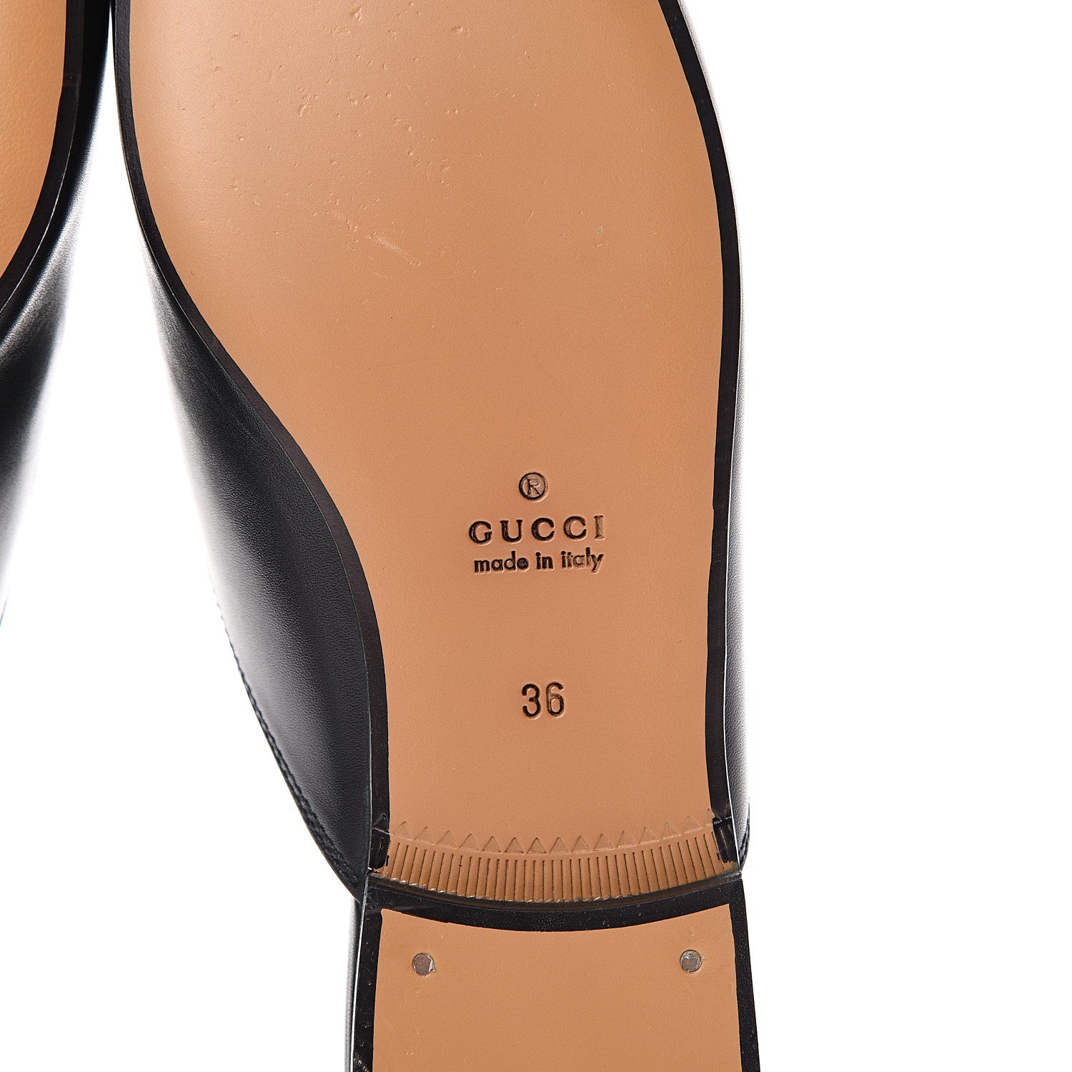 Gucci Calfskin Flower Embroidered Princetown Slippers 36 Black 6 of 10