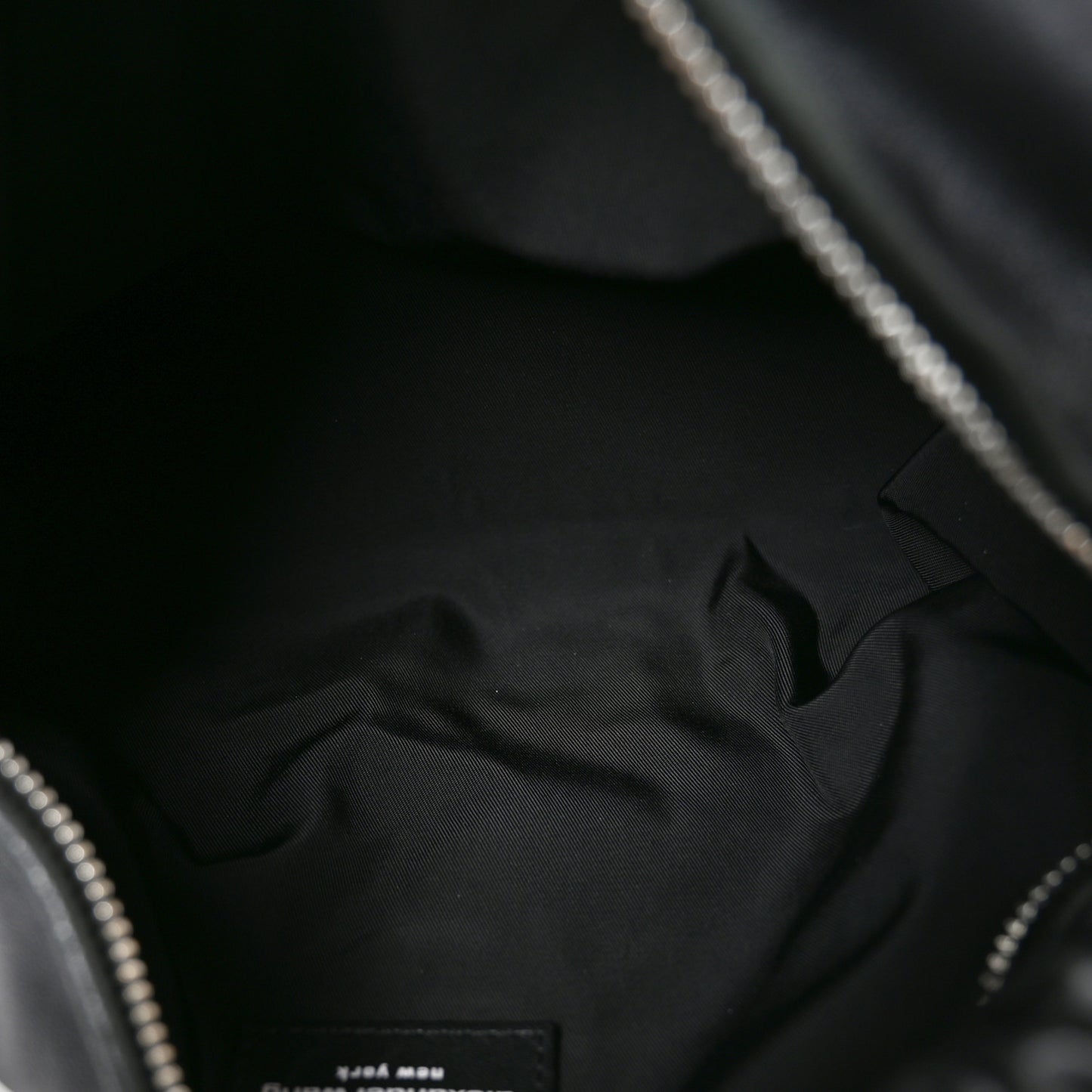Lambskin Mini Scrunchie Bag Black