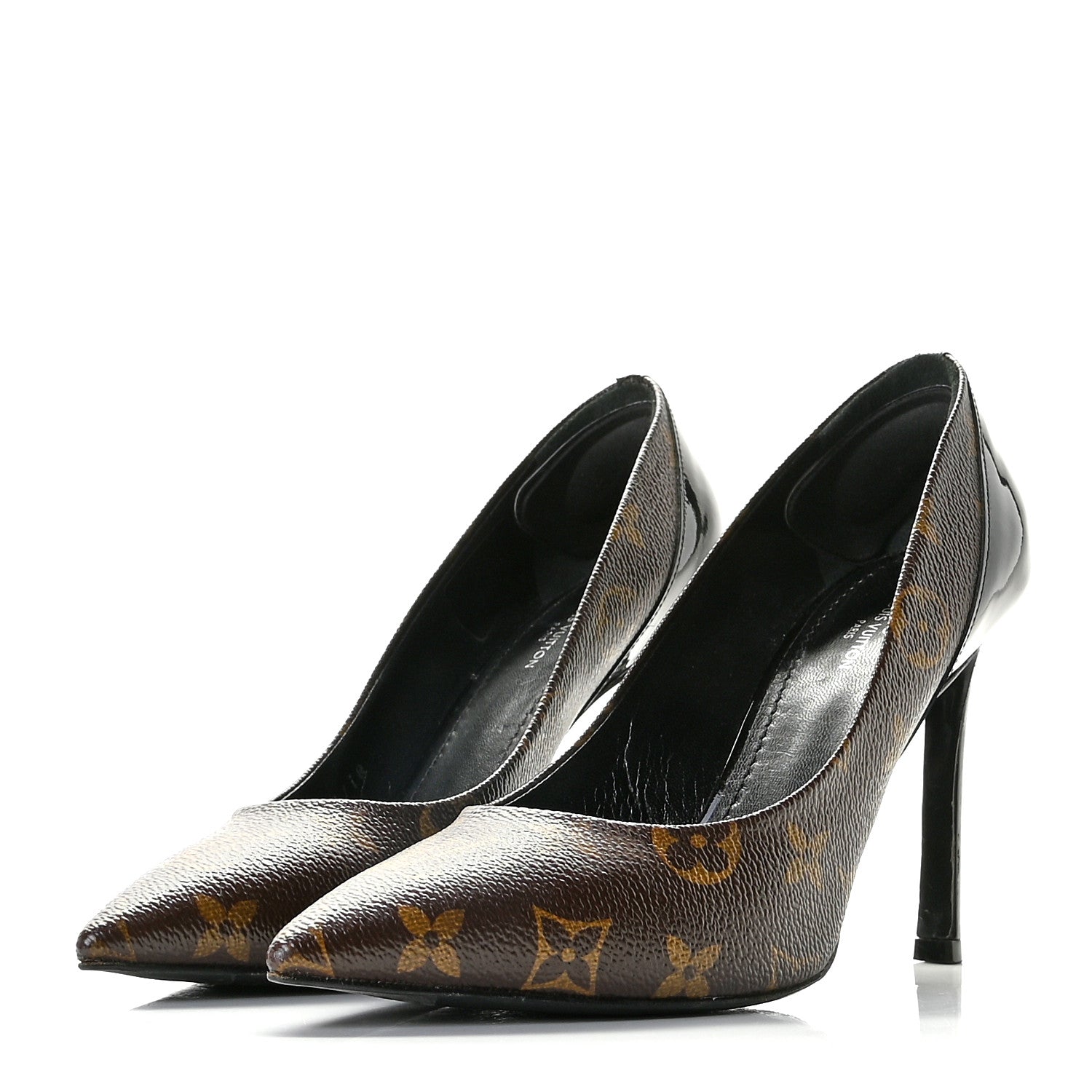 Louis Vuitton Monogram Cherie Pumps 37.5 Black 3 of 13
