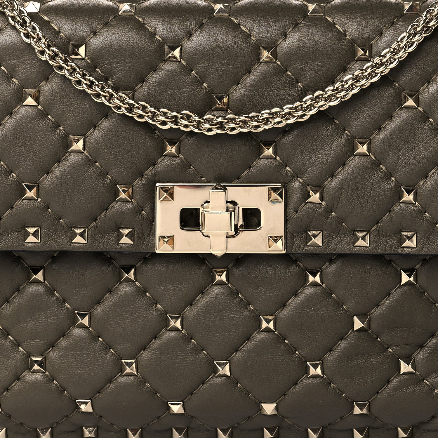 Valentino Garavani Nappa Medium Rockstud Spike Shoulder Bag Oasis 7 of 9
