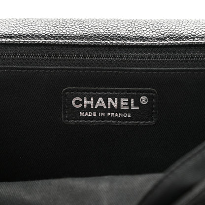 Chanel Grained Calfskin Medium Natural Beauty Flap Black 5 of 9
