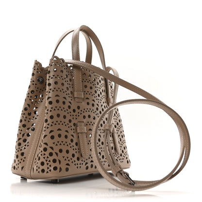 Alaia Calfskin Vienne Wave Mina 25 Bag Sable 4 of 10