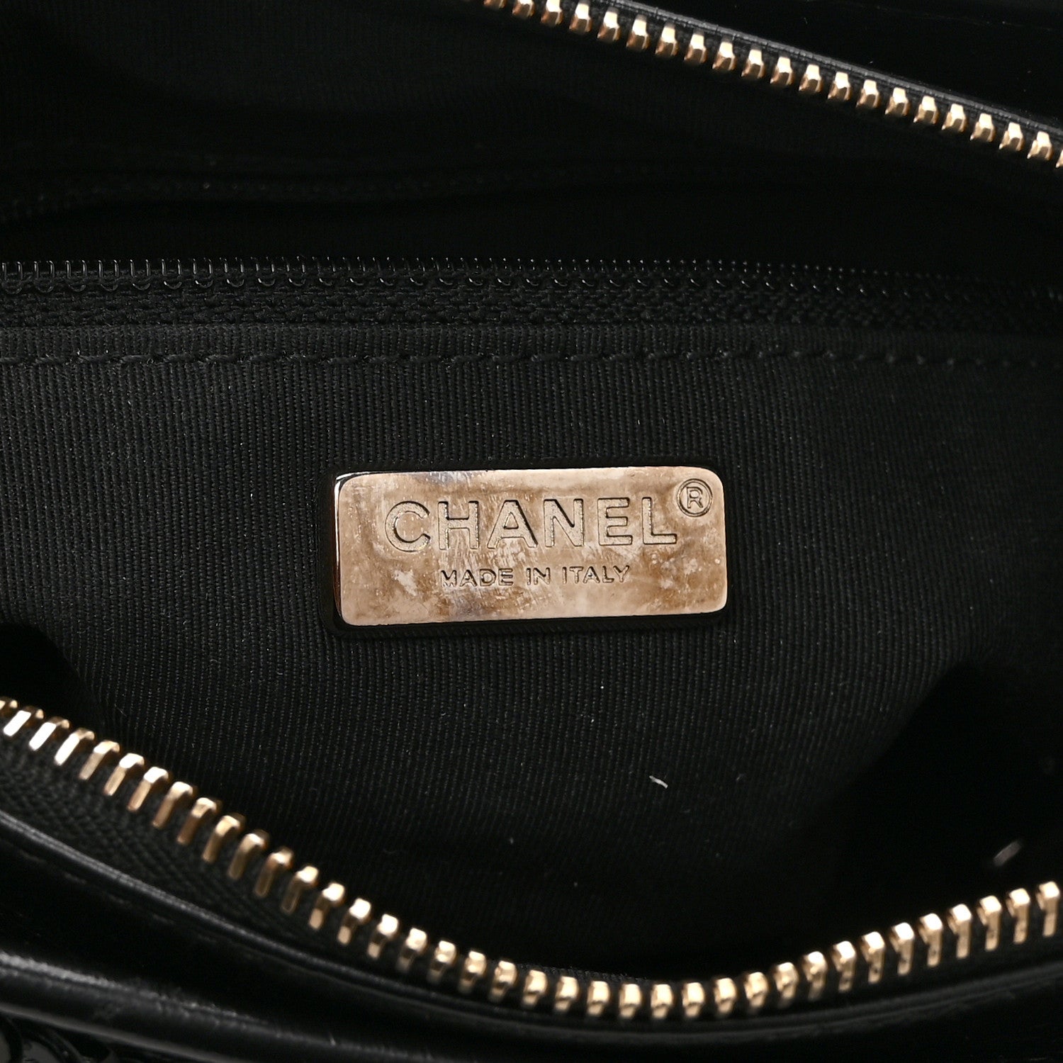 Chanel Sequin Calfskin Small Gabrielle Hobo Black White 6 of 10