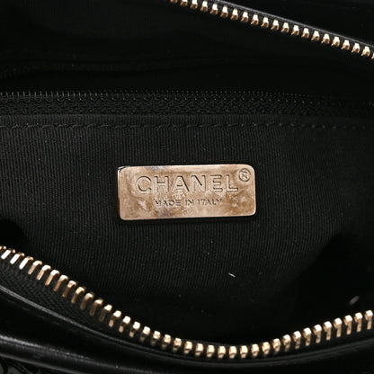 Chanel Sequin Calfskin Small Gabrielle Hobo Black White 6 of 10