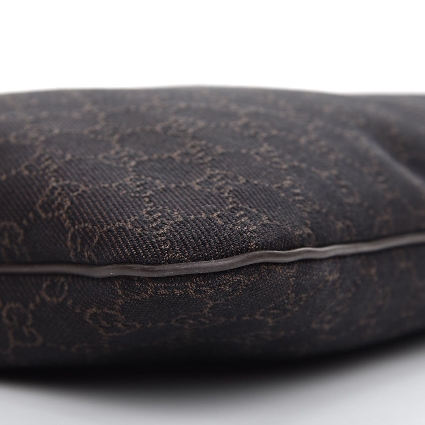 Denim Monogram Messenger Bag Dark Brown