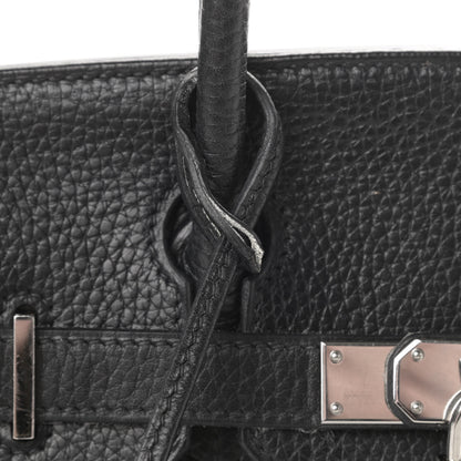Hermes Taurillon Clemence Birkin 30 Black 14 of 15