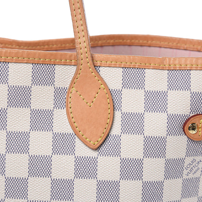 Louis Vuitton Damier Azur Neo Neverfull MM Rose Ballerine 14 of 21