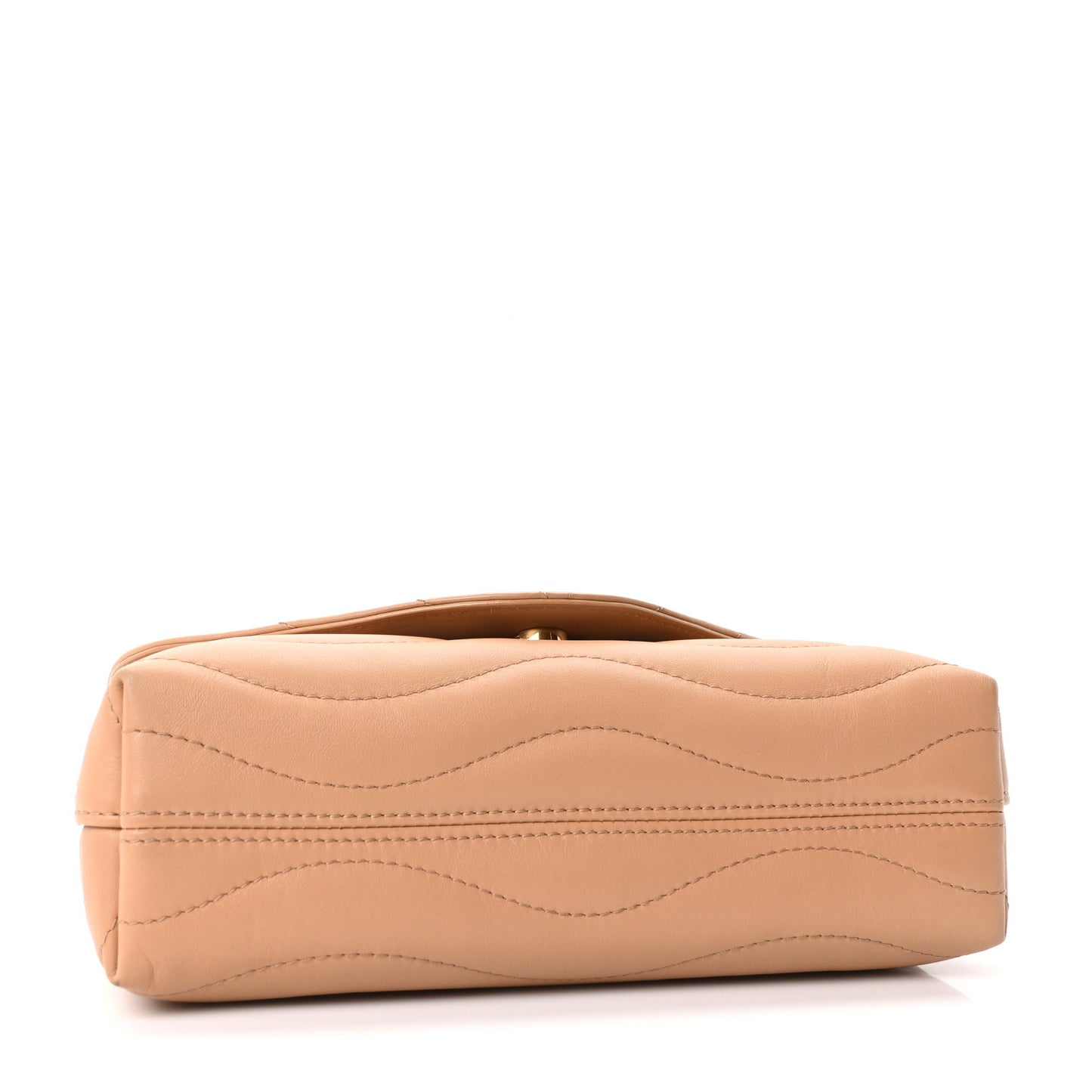 Calfskin LV New Wave Chain Bag Taupe Arizona