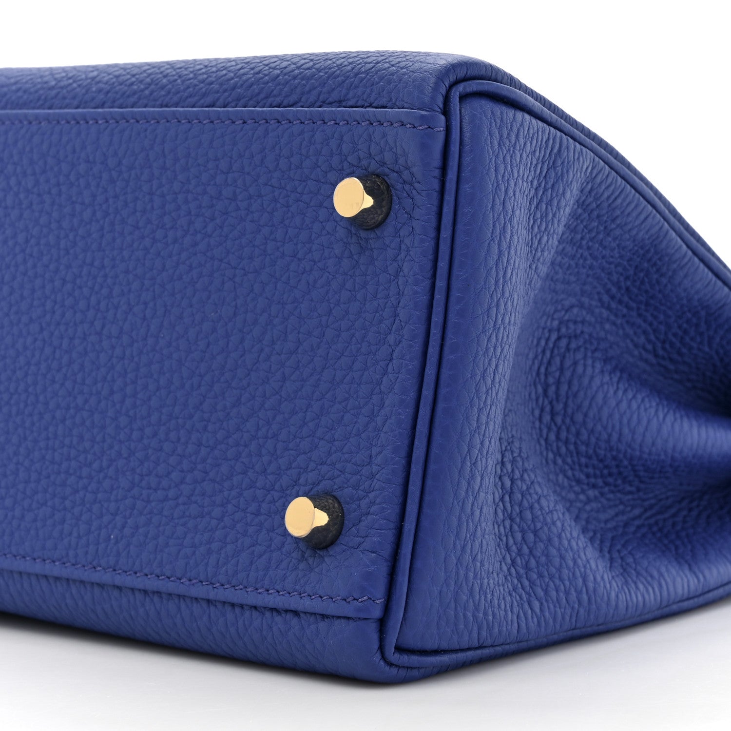 Hermes Togo Kelly Retourne 28 Bleu Royal 9 of 11