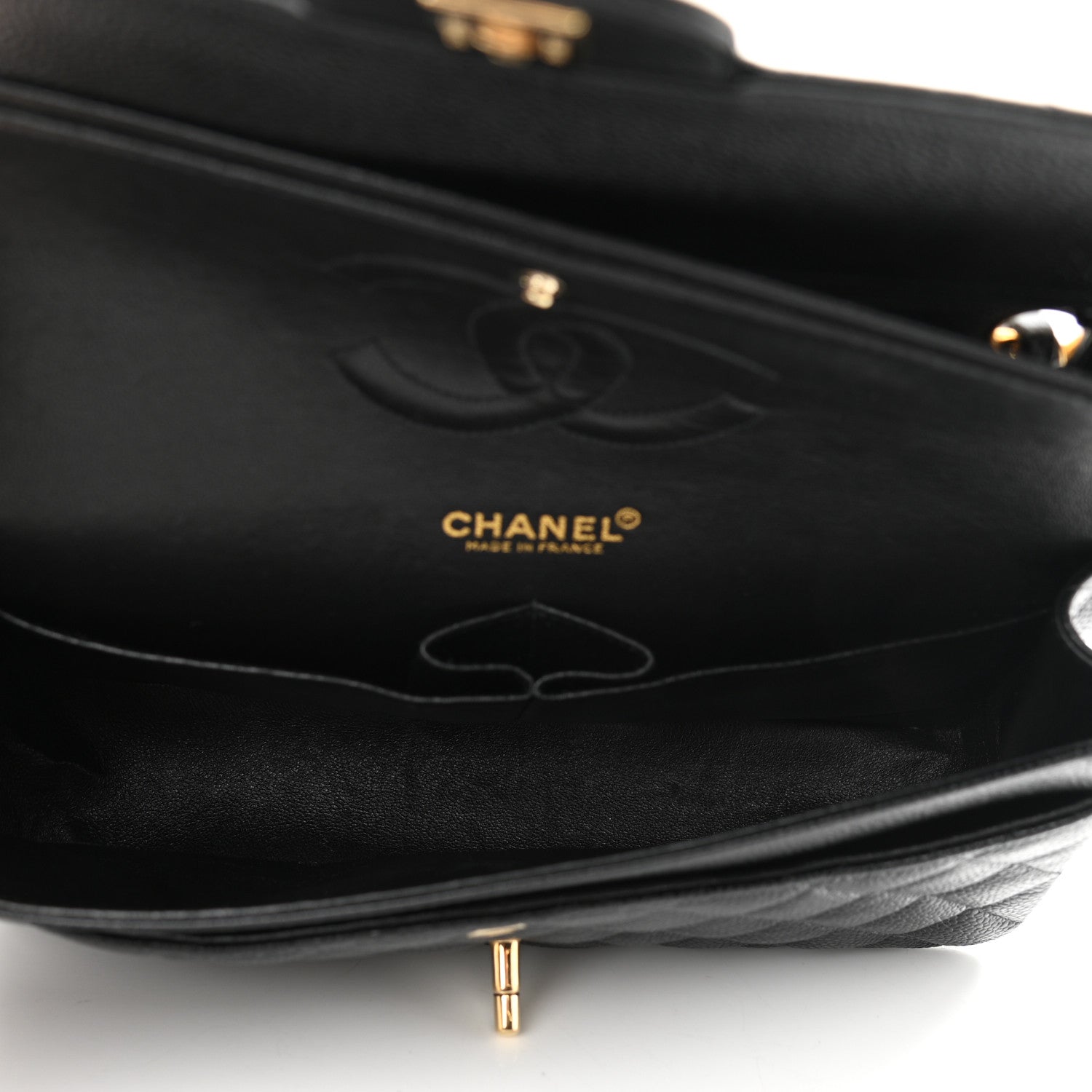 Chanel Caviar Quilted Medium Double Flap Black 5 of 11