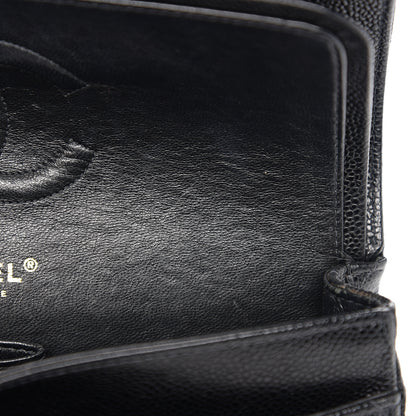 Chanel Caviar Quilted Medium Double Flap Black 8 of 14