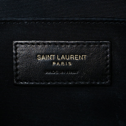 Saint Laurent Calfskin Matelasse Monogram Lou Camera Bag Dark Beige 6 of 9