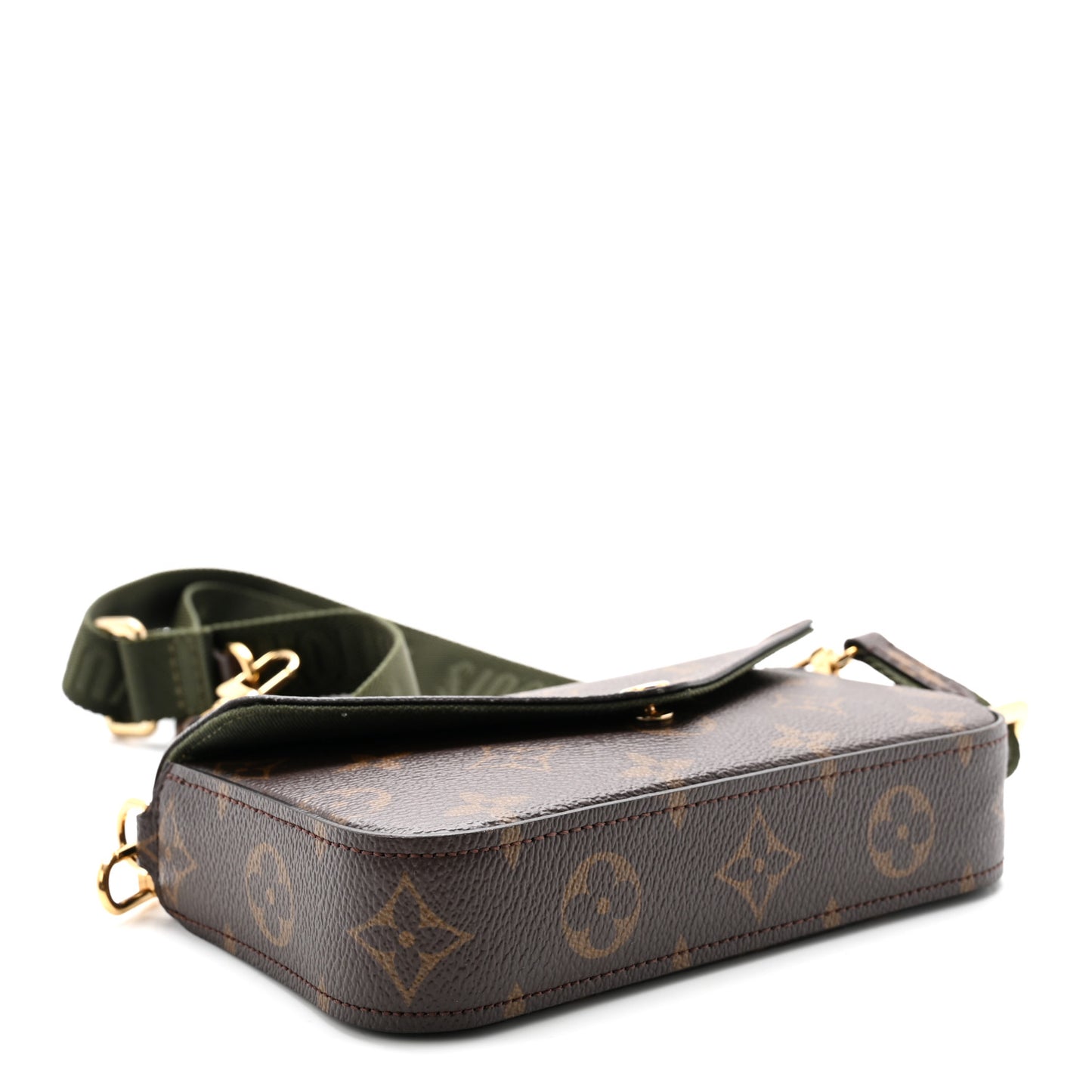 Monogram Felicie Strap & Go Kaki