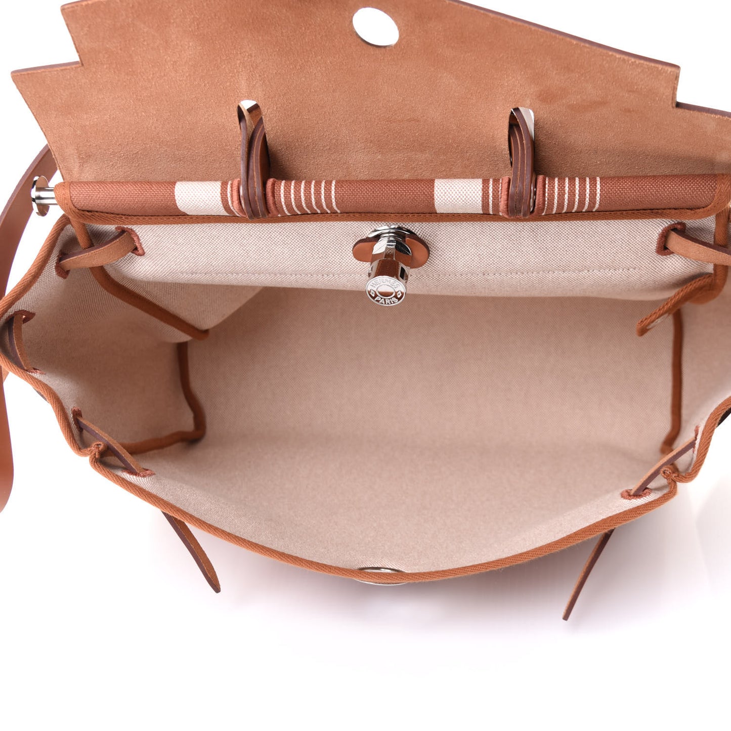 Vache Hunter Toile H Vibration Herbag Zip 39 MM Fauve Ecru Beige