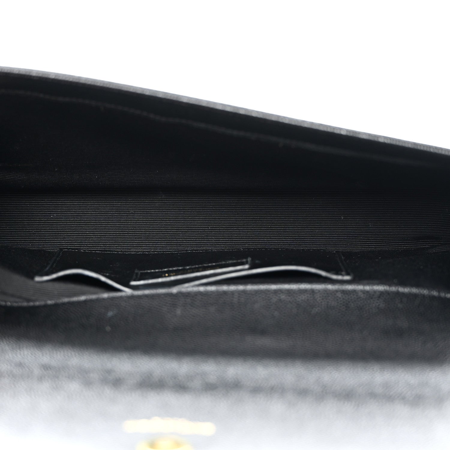 Saint Laurent Grain De Poudre Monogram Cassandre Clutch Black 5 of 9