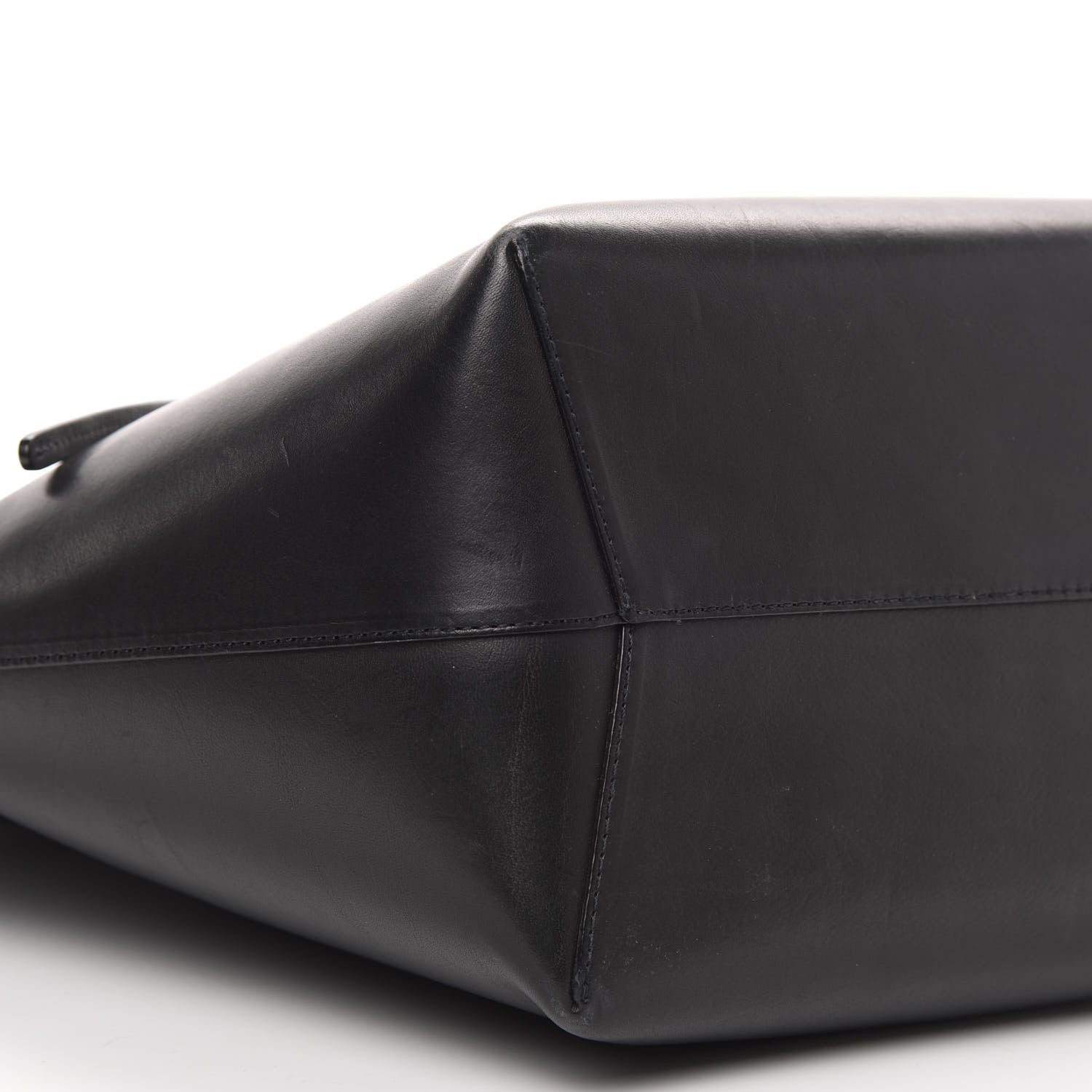 Mansur Gavriel Vegetable Tanned Calfskin Bucket Bag Black Flamma 7 of 16