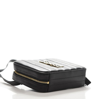 Saint Laurent Lambskin Matelasse Vicky Monogram Belt Bag Black 4 of 12