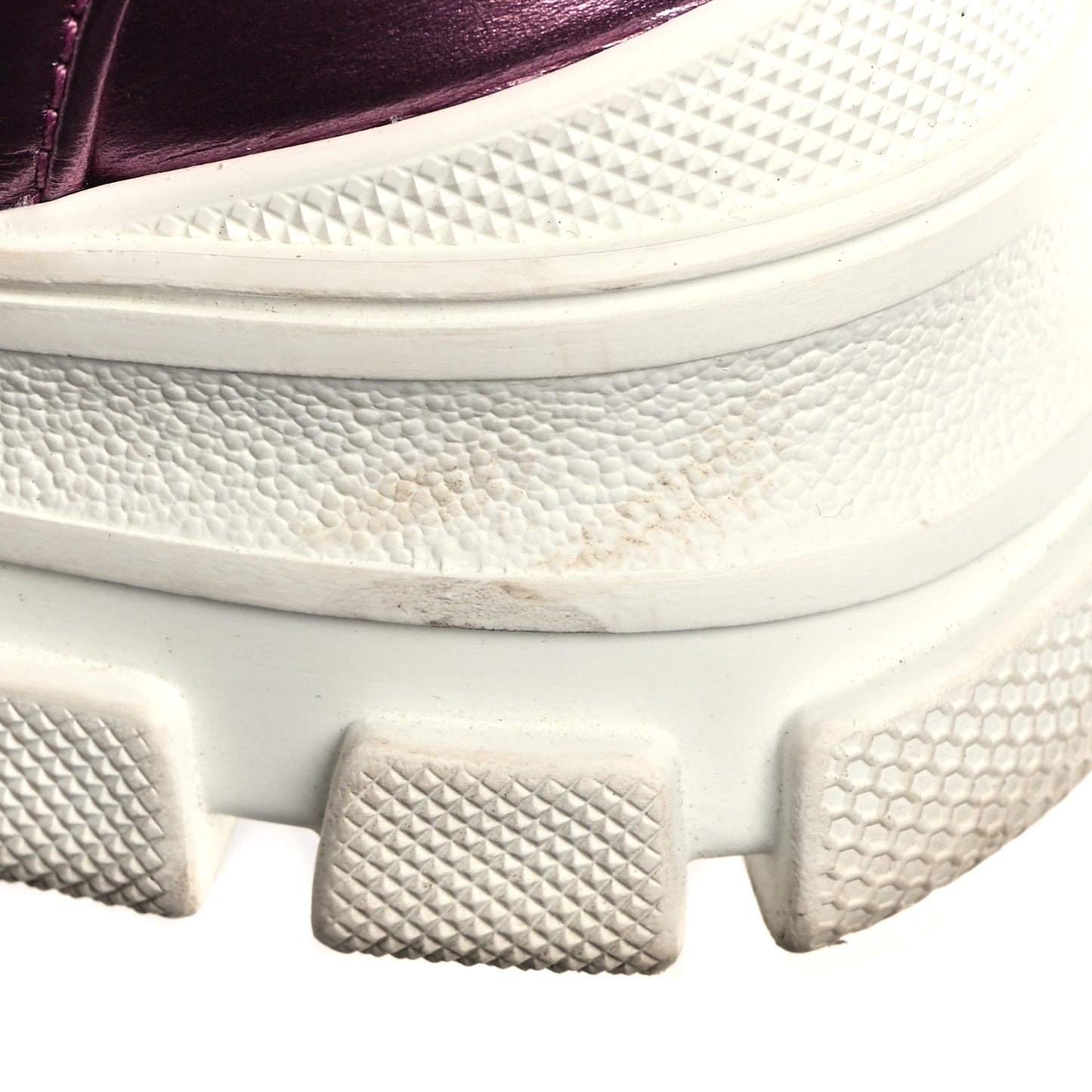X SEGA Metallic Calfskin Mesh Removable Crystals Womens Flashtrek Sneakers 35.5 Rosa Great White Silver