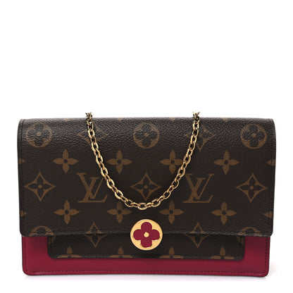 Louis Vuitton Monogram Flore Chain Wallet Fuchsia 1 of 9