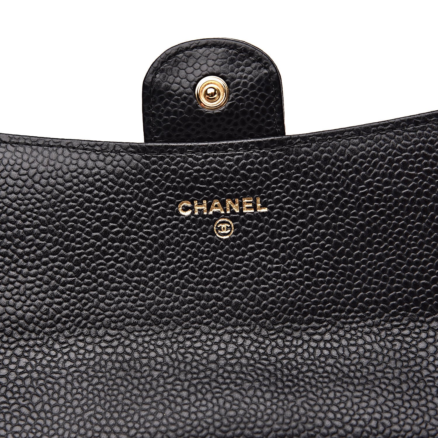 Chanel Caviar Quilted Large Gusset Flap Wallet Black 6 of 11