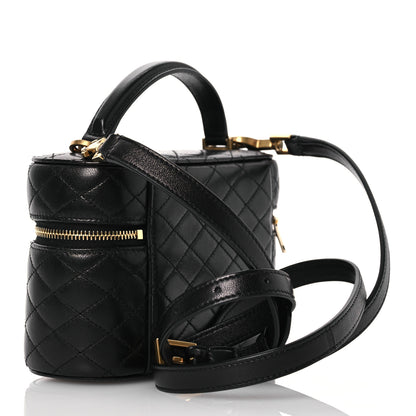 Saint Laurent Lambskin Quilted Mini Gaby Vanity Case Black 3 of 13