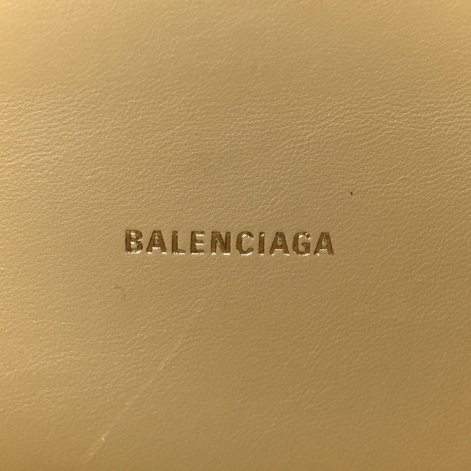 Balenciaga Mirror Calfskin Hourglass Top Handle Bag XS Gold 6 of 11