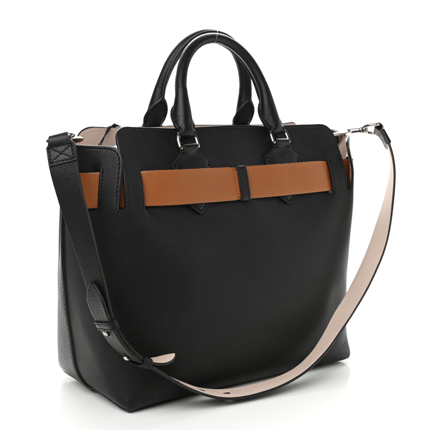 Marais Calfskin Medium Belt Bag Black Brown