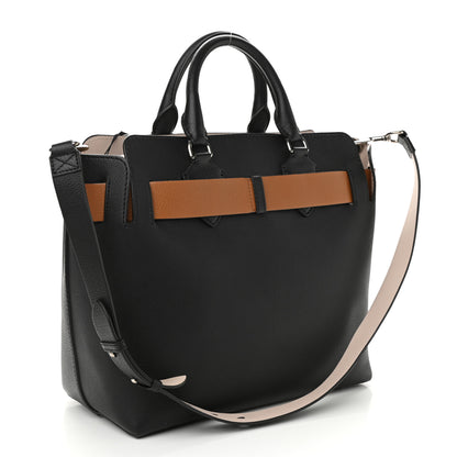 Burberry Marais Calfskin Medium Belt Bag Black Brown 3 of 10