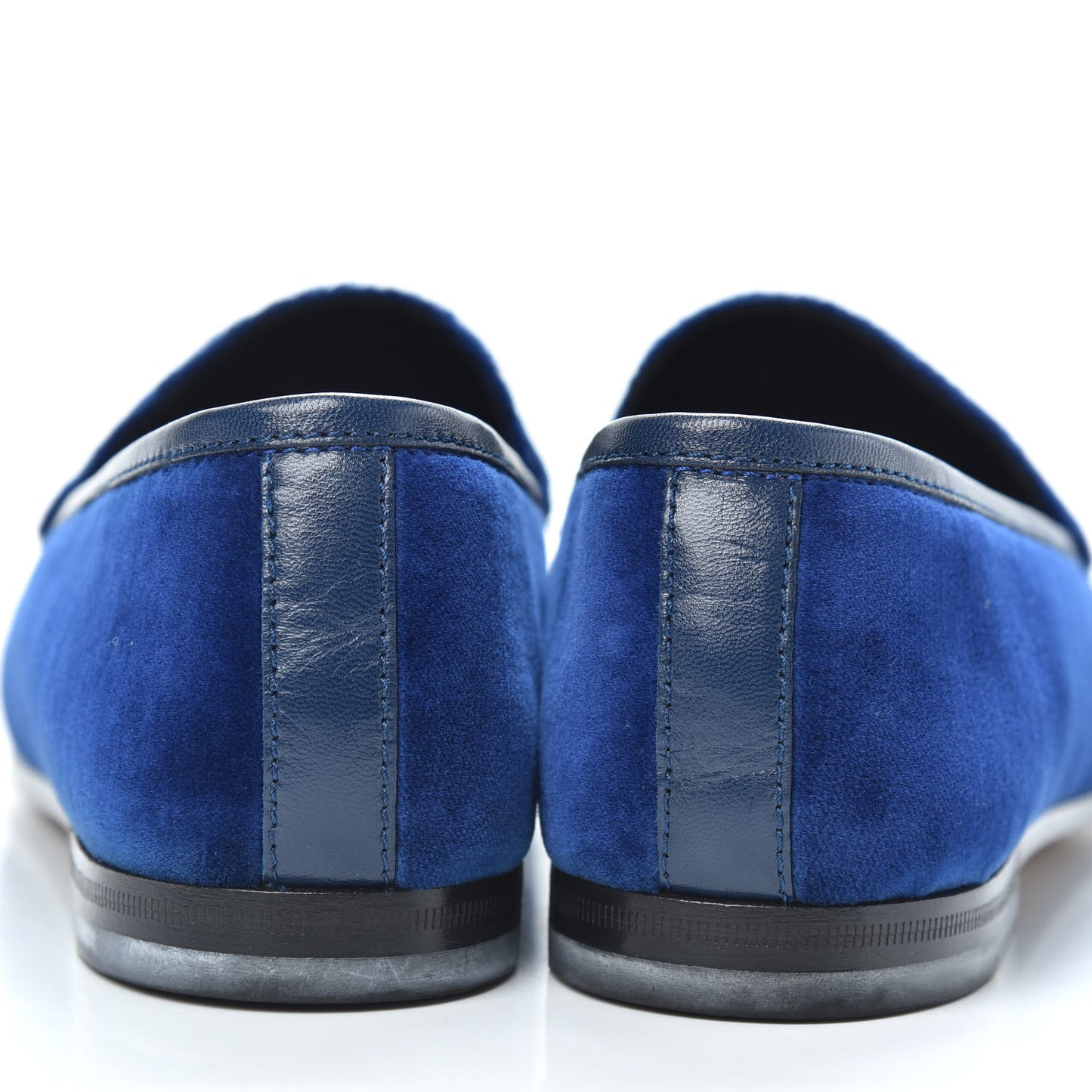 Velvet Horsebit Womens Jordaan Loafers 35.5 Blue Cobalt