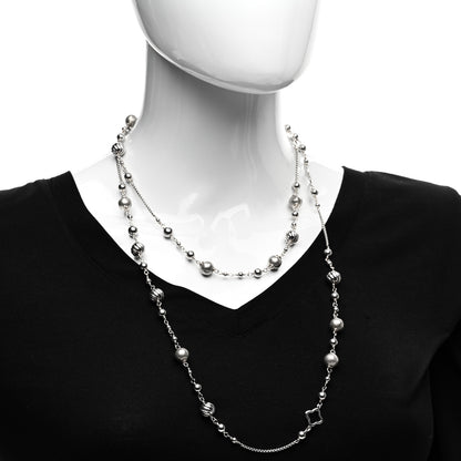 David Yurman Sterling Silver Quatrefoil Bead Chain Necklace 2 of 4