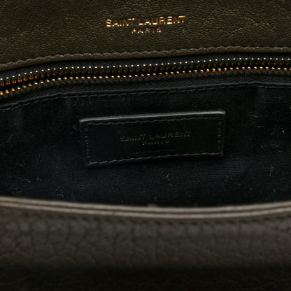 Saint Laurent Grained Lambskin Monogram Medium Niki Chain Satchel Light Musk 6 of 9