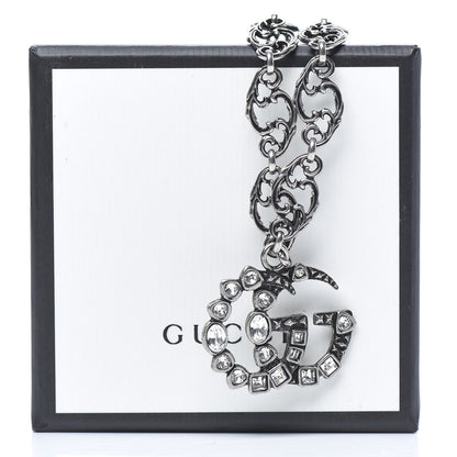 Gucci Crystal Marmont Necklace Aged Silver 4 of 5