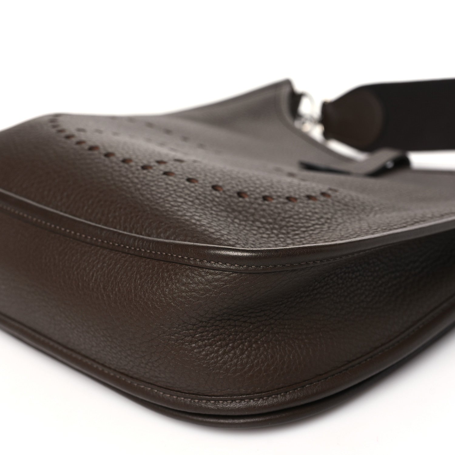 Hermes Taurillon Clemence Evelyne II PM Chocolate 10 of 10