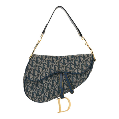 Christian Dior Monogram Saddle Bag Blue 1 of 9